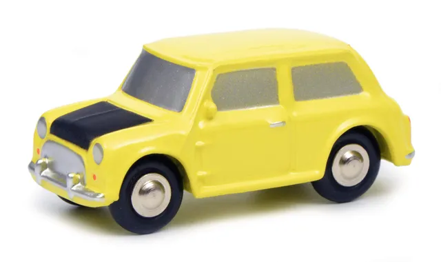 schuco-piccolo-mini-mr-b-modellauto-metall-gelb image 1