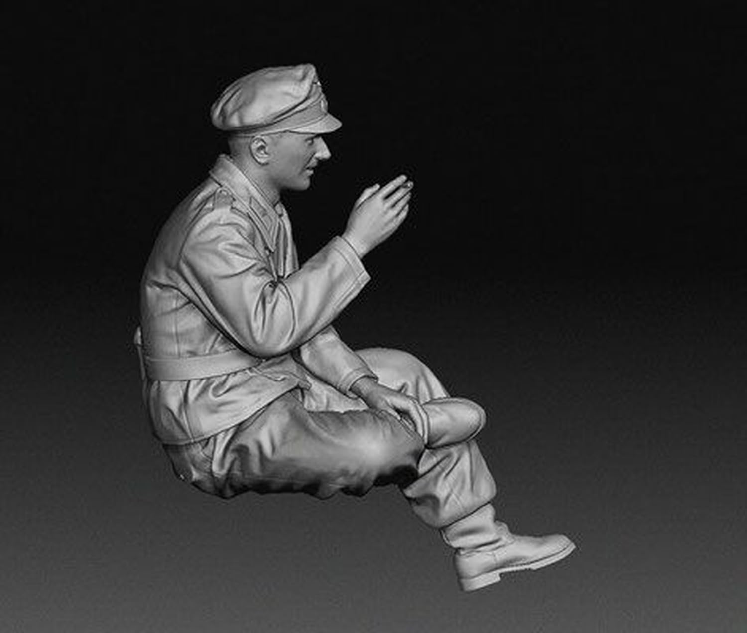das-werk-dw16007-tank-commander-figur-1-16-bausatz-sitzend image 6