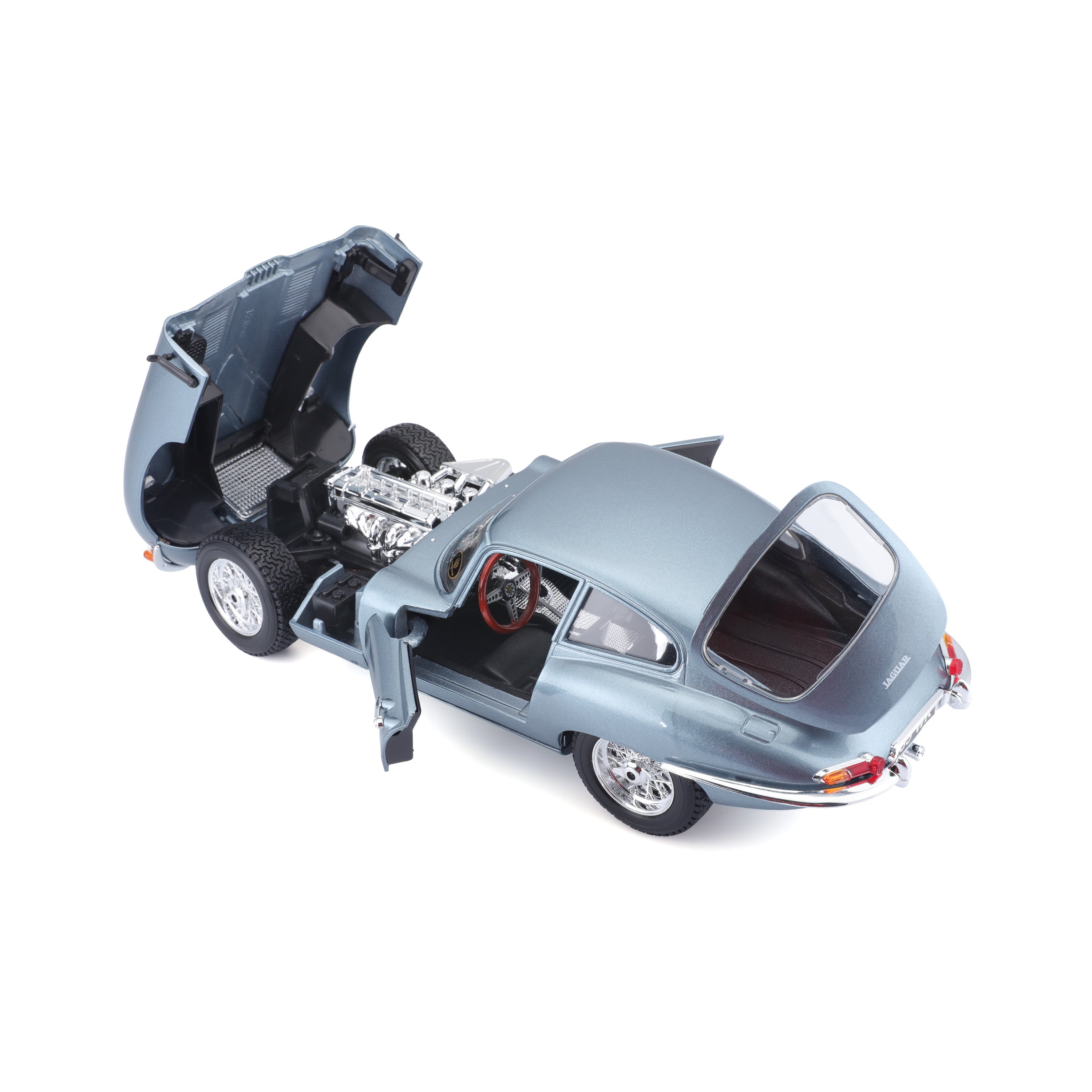 bburago-jaguar-e-type-coup-modellauto-1-18-hellblau-metallic image 5