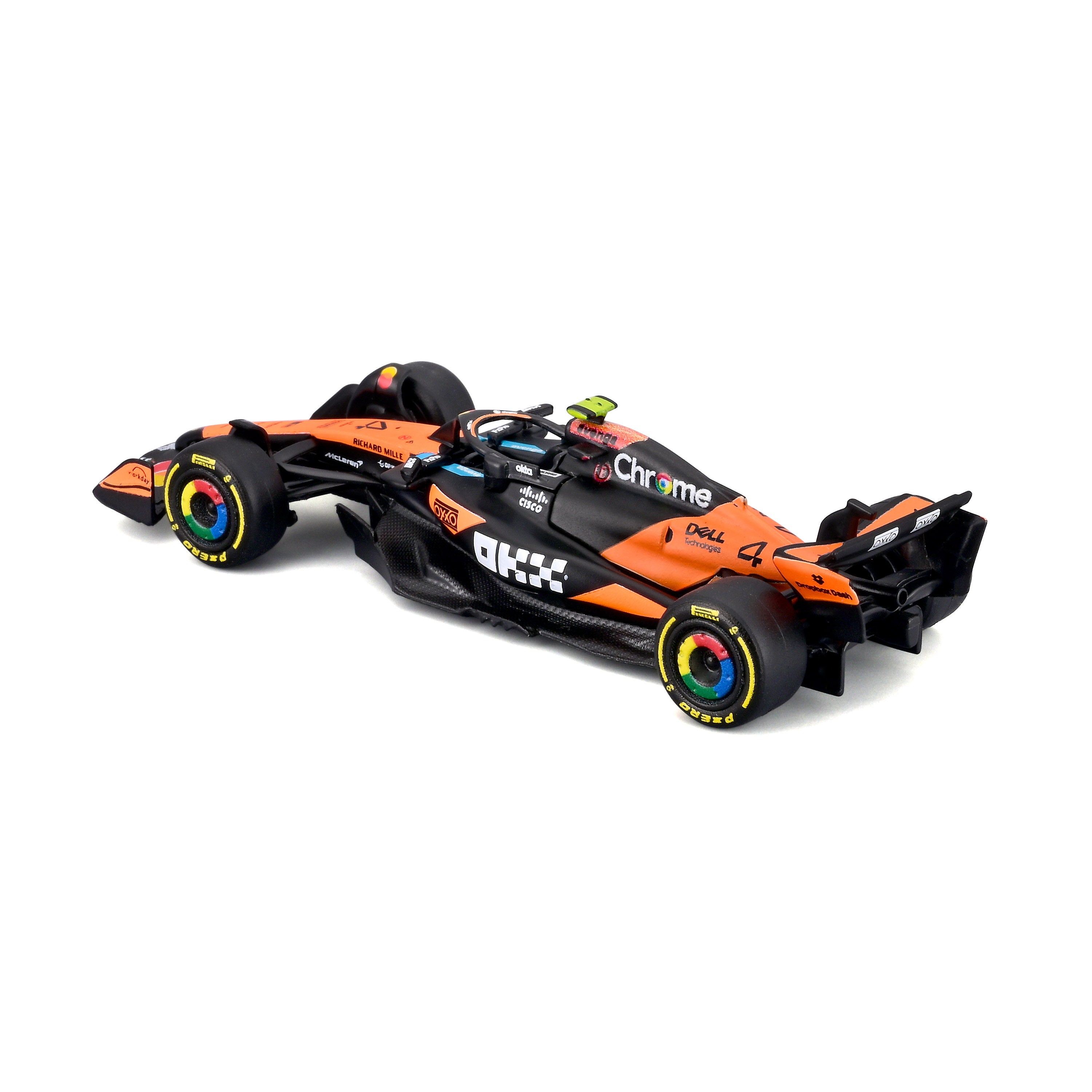 bburago-formula-1-mclaren-mcl39-4-norris-modellauto-1-64-mit-vitrine image 5