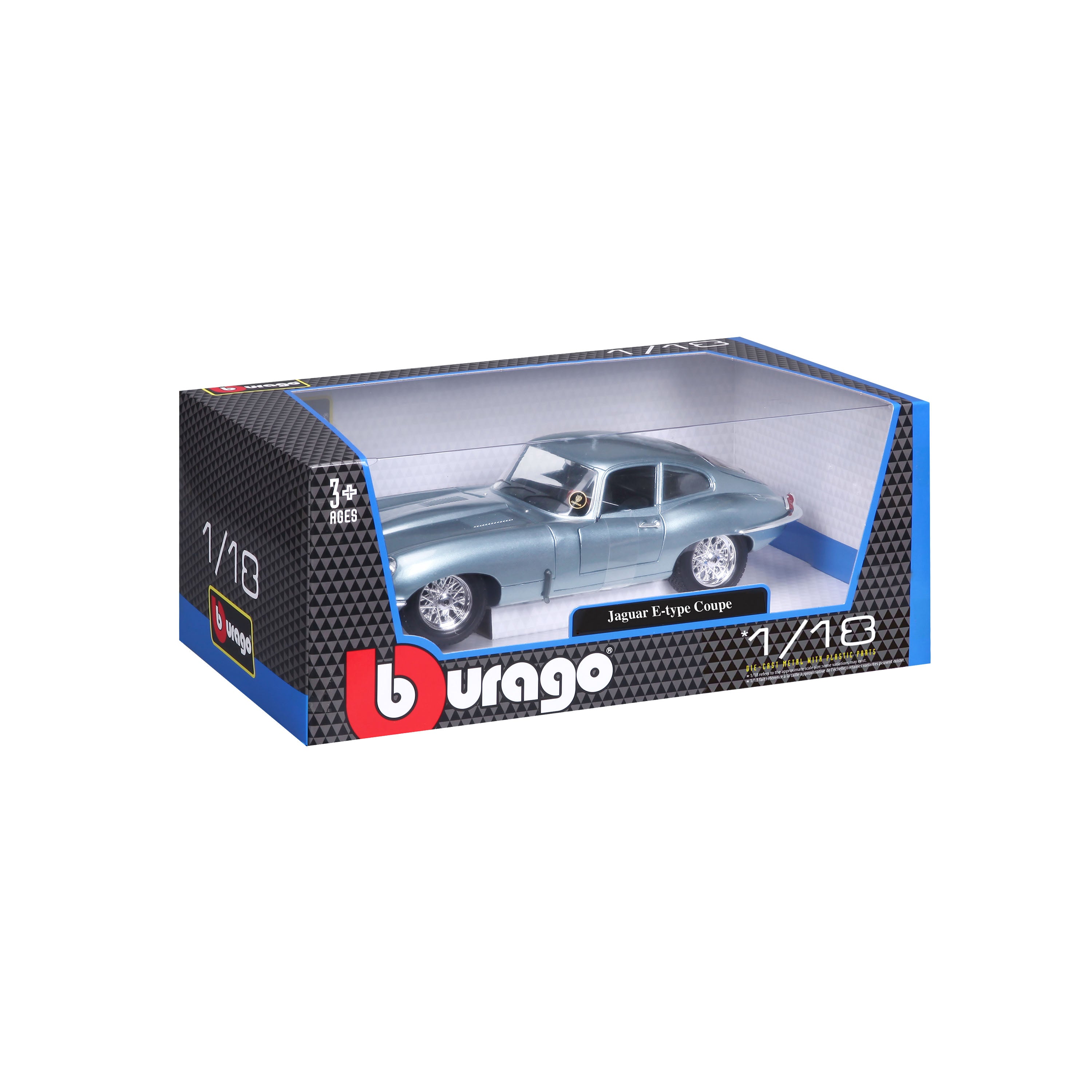 bburago-jaguar-e-type-coup-modellauto-1-18-hellblau-metallic image 2