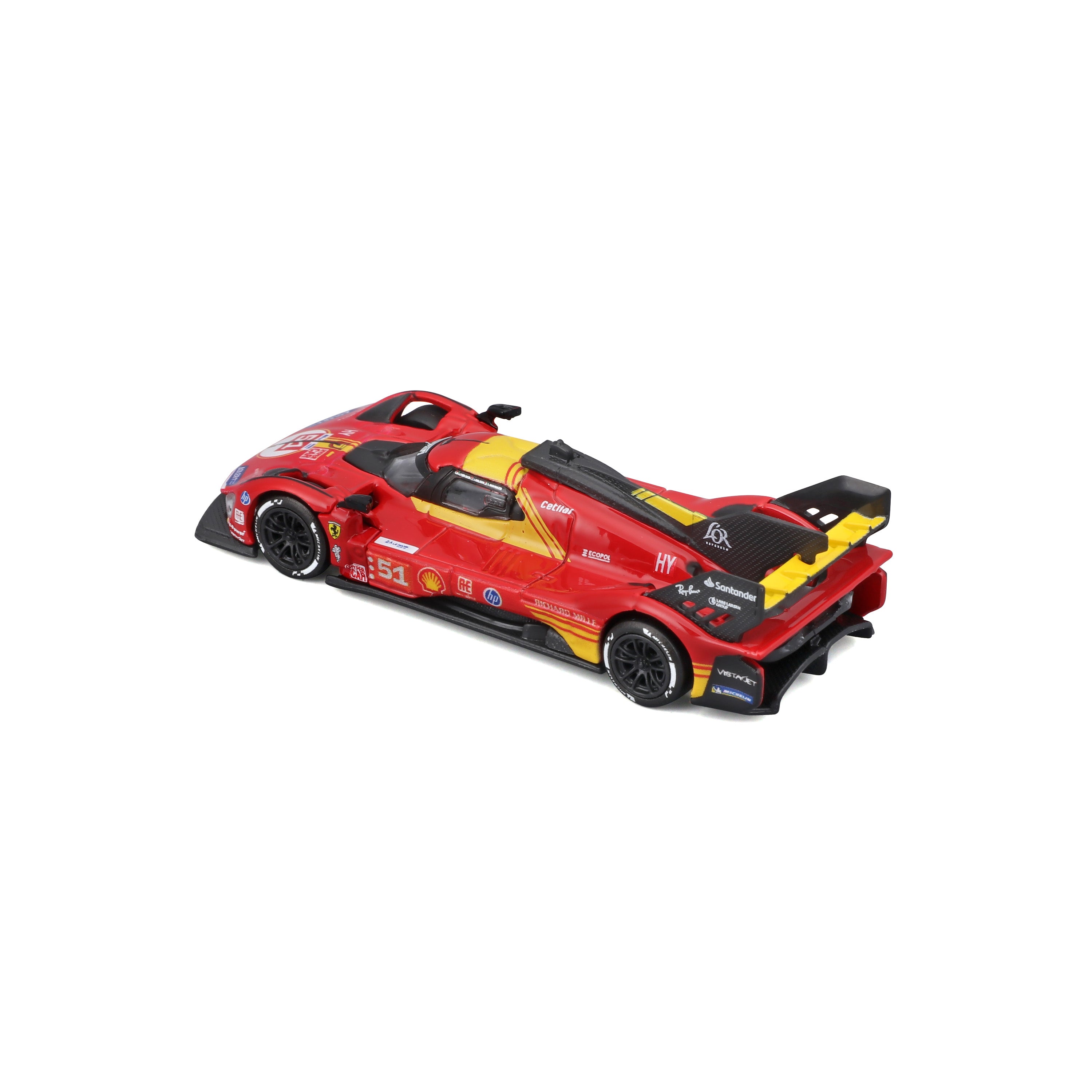 bburago-racing-ferrari-499p-51-modellauto-1-64-mit-vitrine image 6