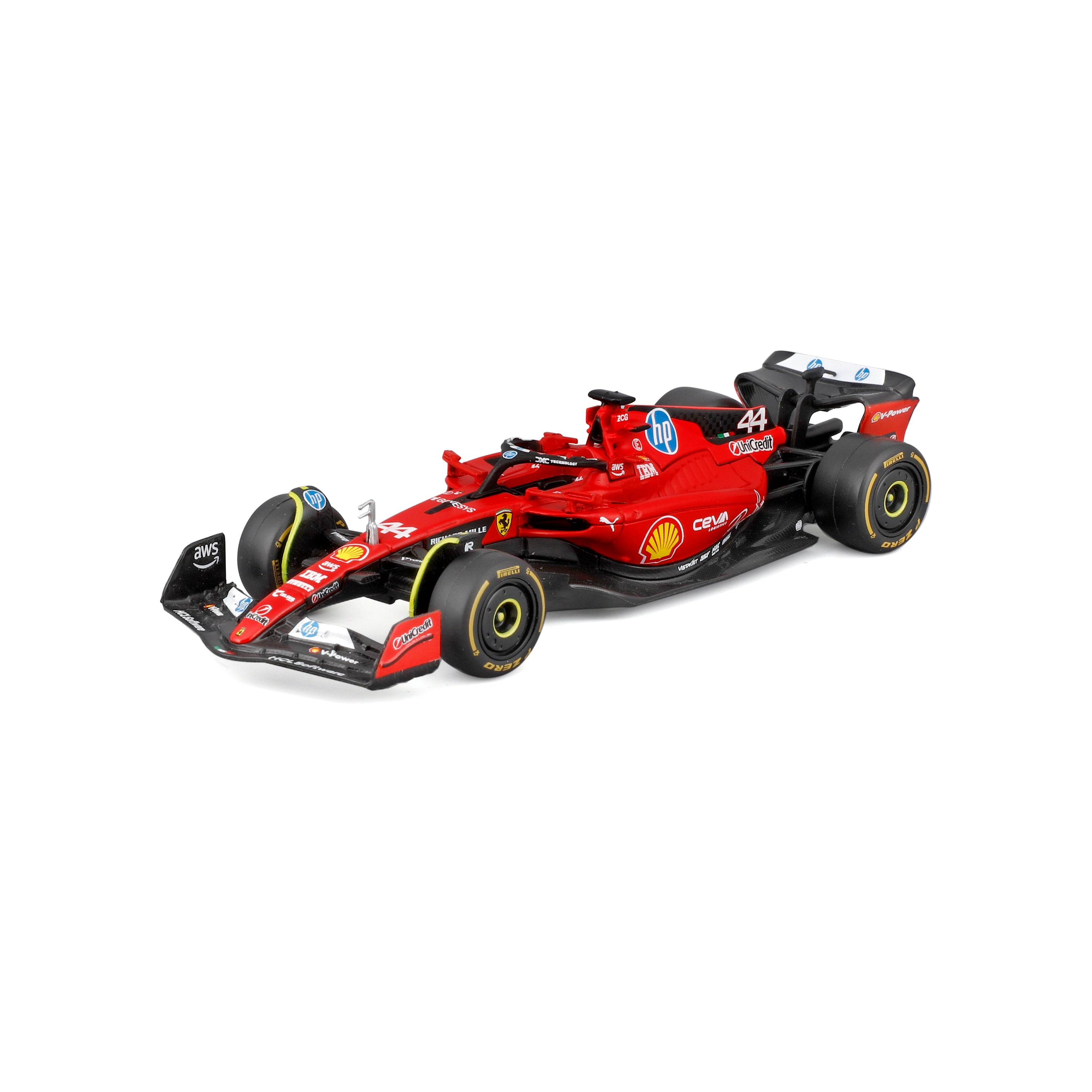 bburago-f1-ferrari-sf-23-hamilton-44-modellauto-1-43-rot image 1