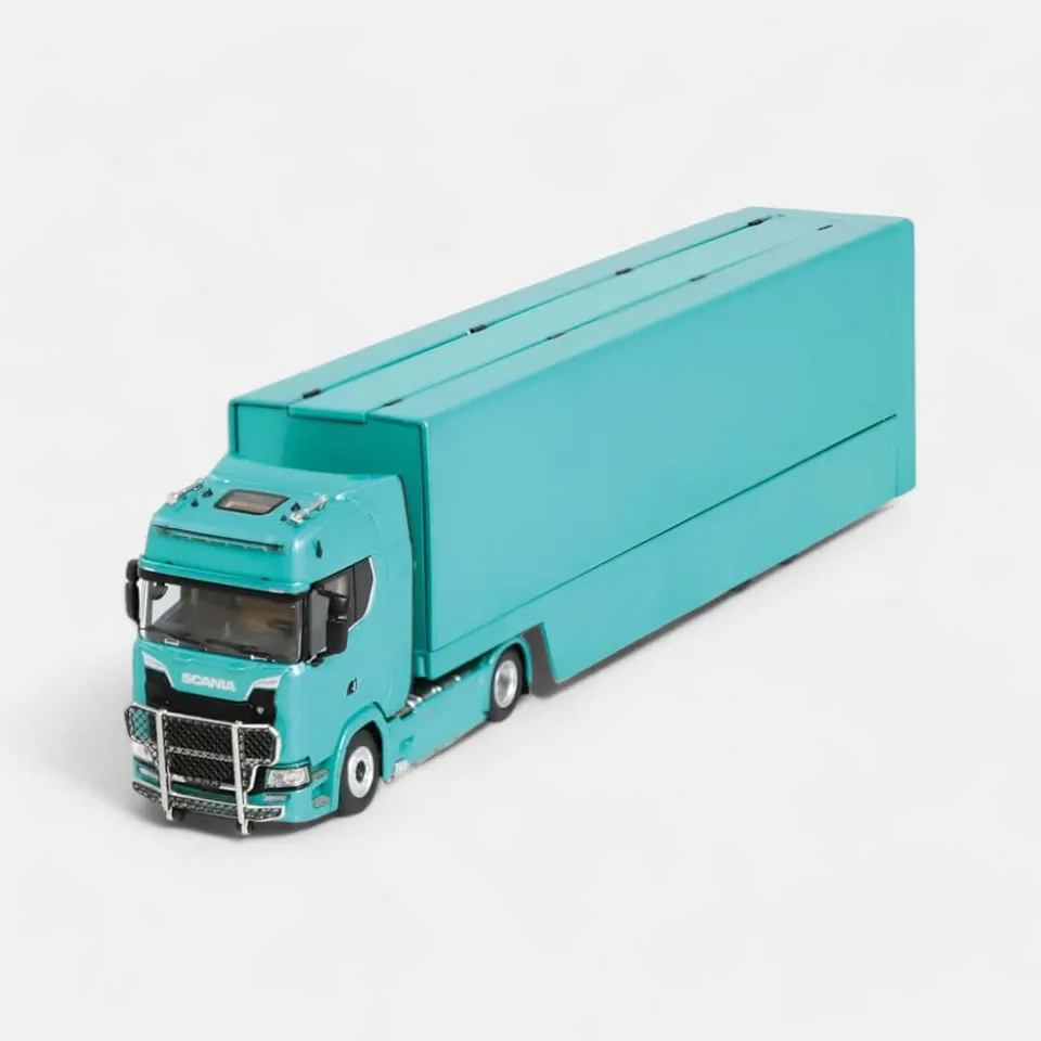 nzg-scania-730s-v8-sattelzug-lkw-modell-1-64-mit-auflieger image 1