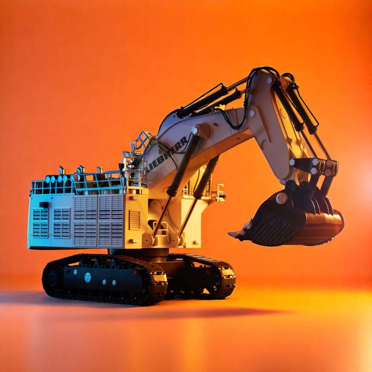 nzg-liebherr-r-9600-miningbagger-modell-1-50-tiefl-ffel image 1