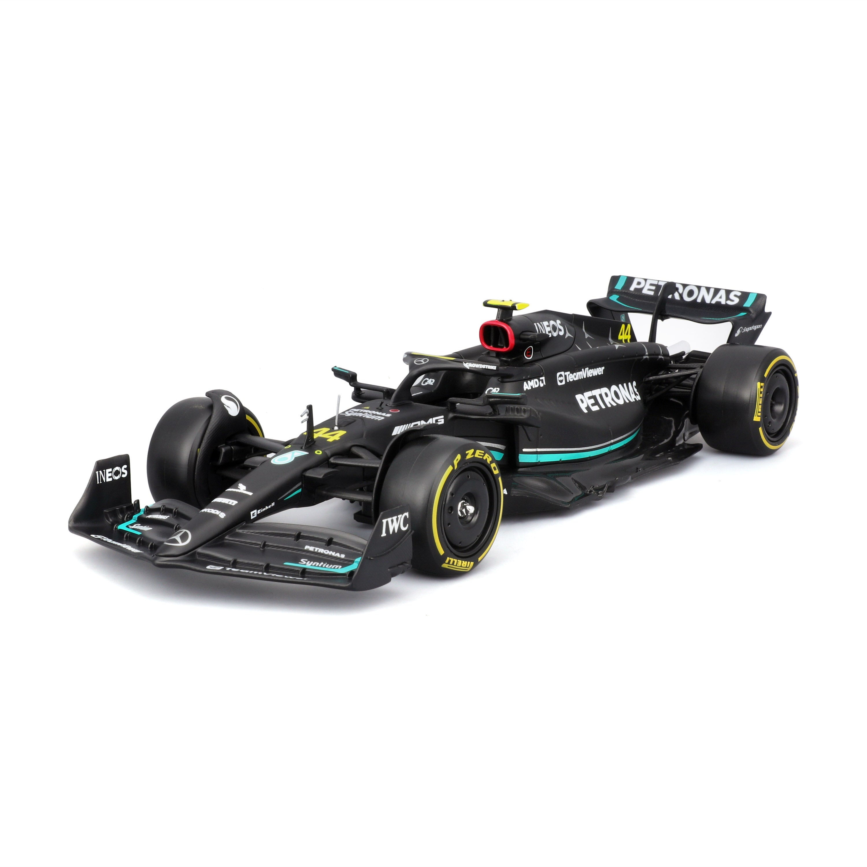 bburago-formula-1-mercedes-w14-44-modellauto-1-24-mit-fahrer image 3