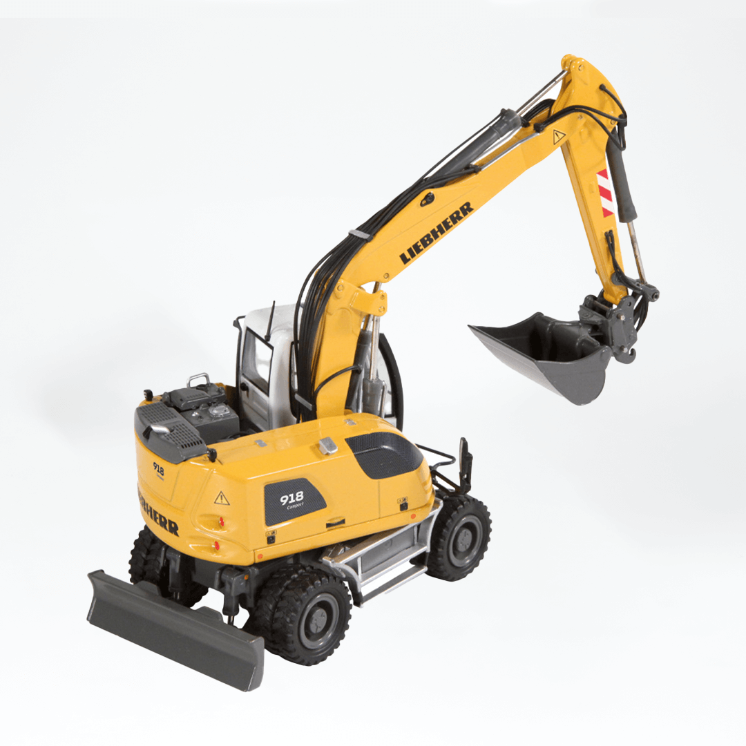 nzg-liebherr-a918-compact-bagger-modell-1-50-mobilbagger image 2