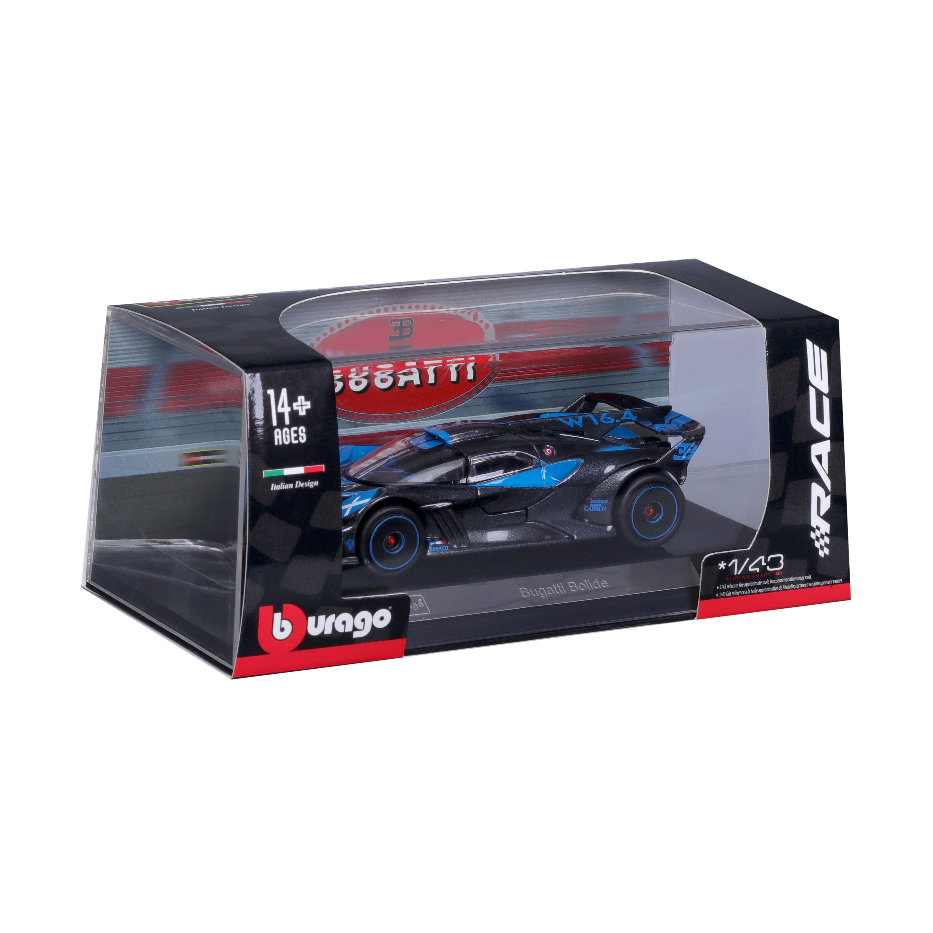 bburago-street-cars-bugatti-bolide-modellauto-1-43-blau image 2