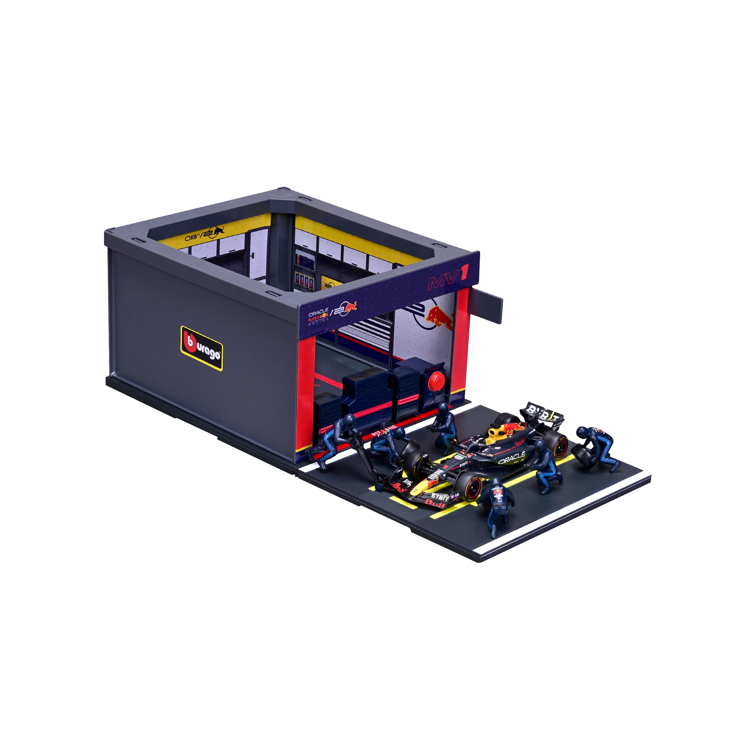 bburago-formula-1-red-bull-rb20-verstappen-boxenstopp-set-1-43-figuren image 5