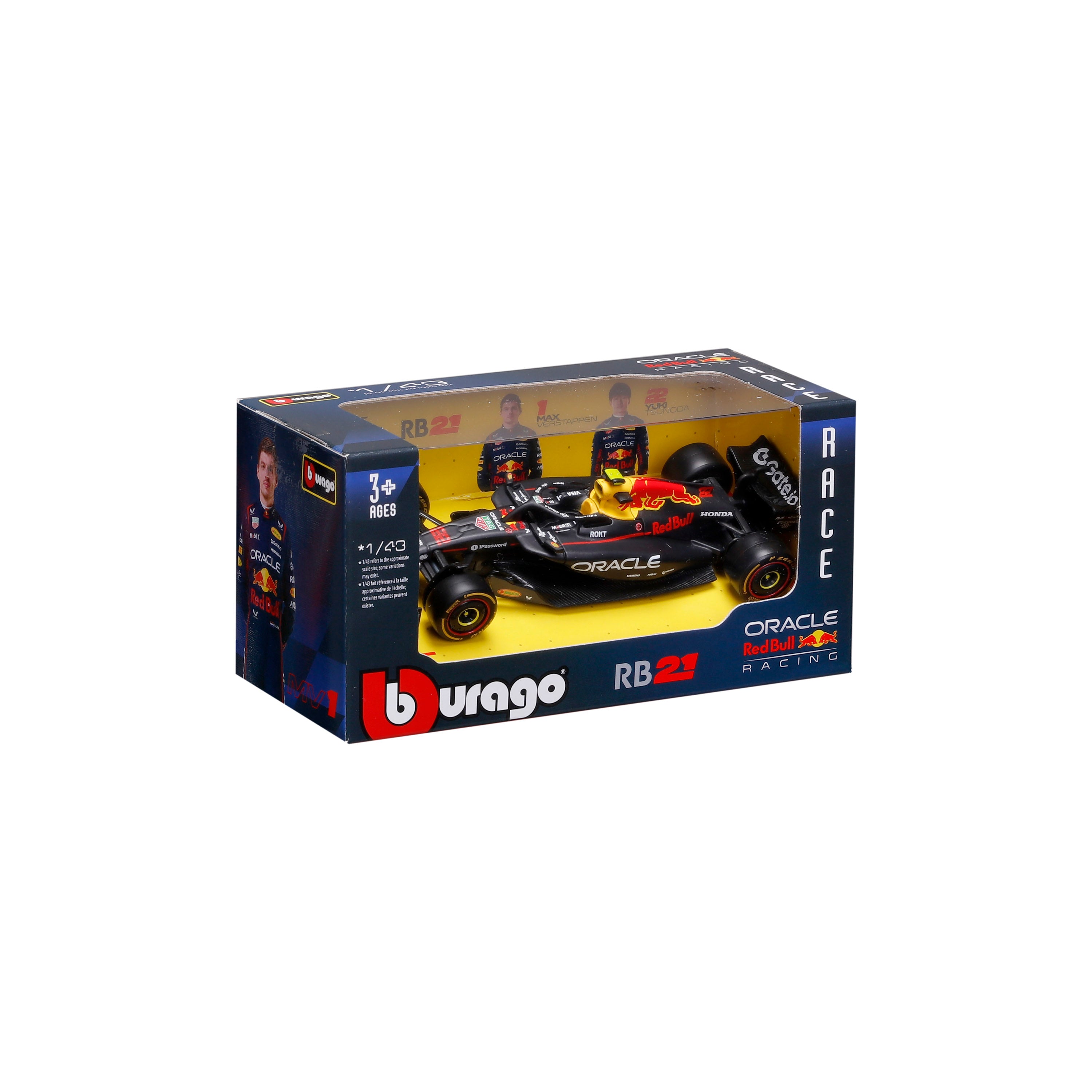 bburago-formula-1-red-bull-rb21-tsunoda-22-1-43-modellauto image 2