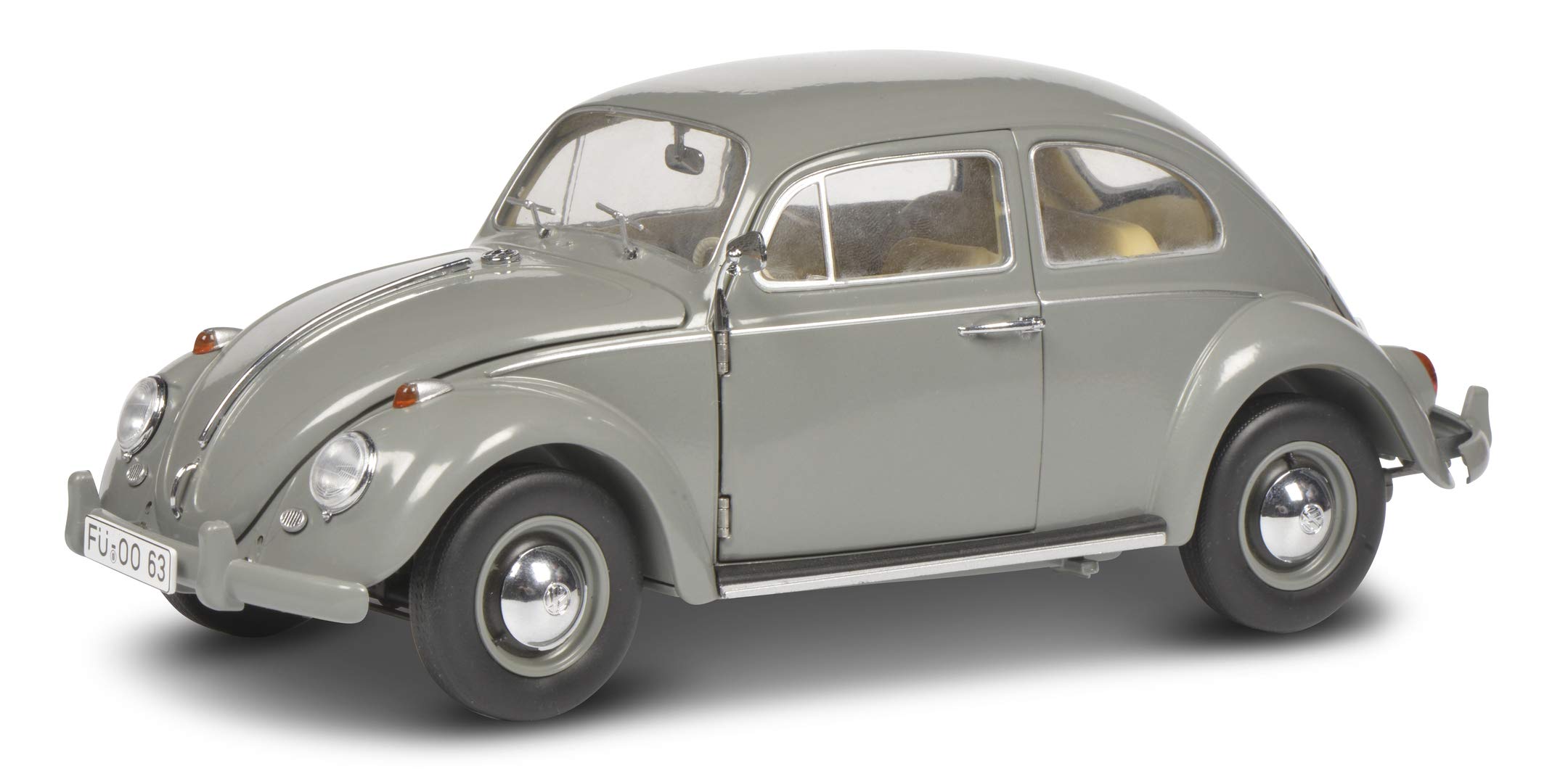schuco-edition-vw-k-fer-limousine-1963-modellauto-1-18-grau image 1