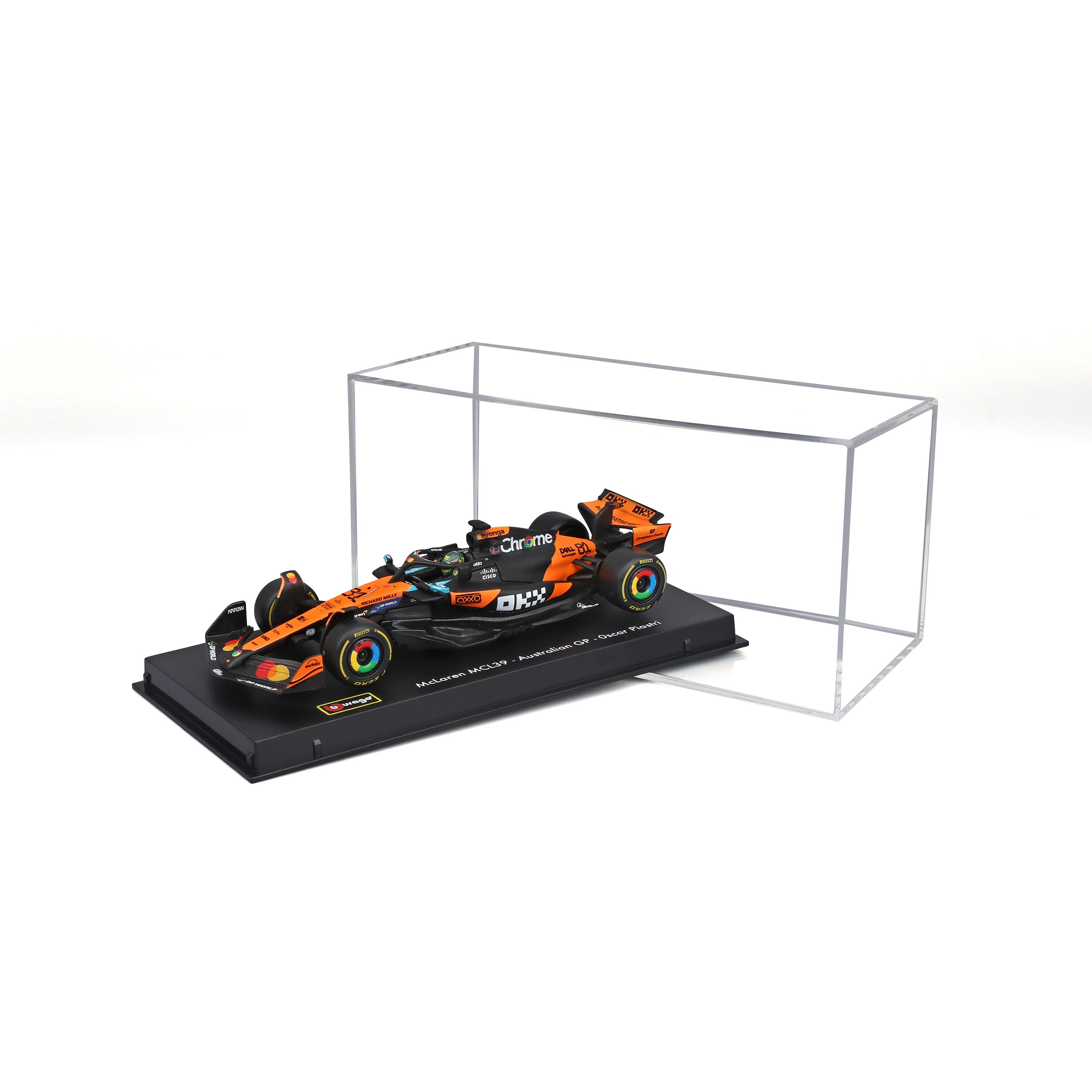 bburago-formula-1-mclaren-mcl39-modellauto-1-43-piastri-vitrine image 1