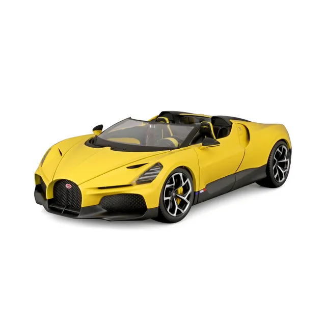 bburago-street-cars-bugatti-mistral-modellauto-1-18-gelb image 1