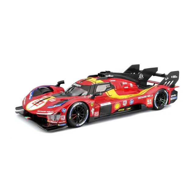 bburago-racing-ferrari-499p-hypercar-modellauto-1-18-nr-51 image 1