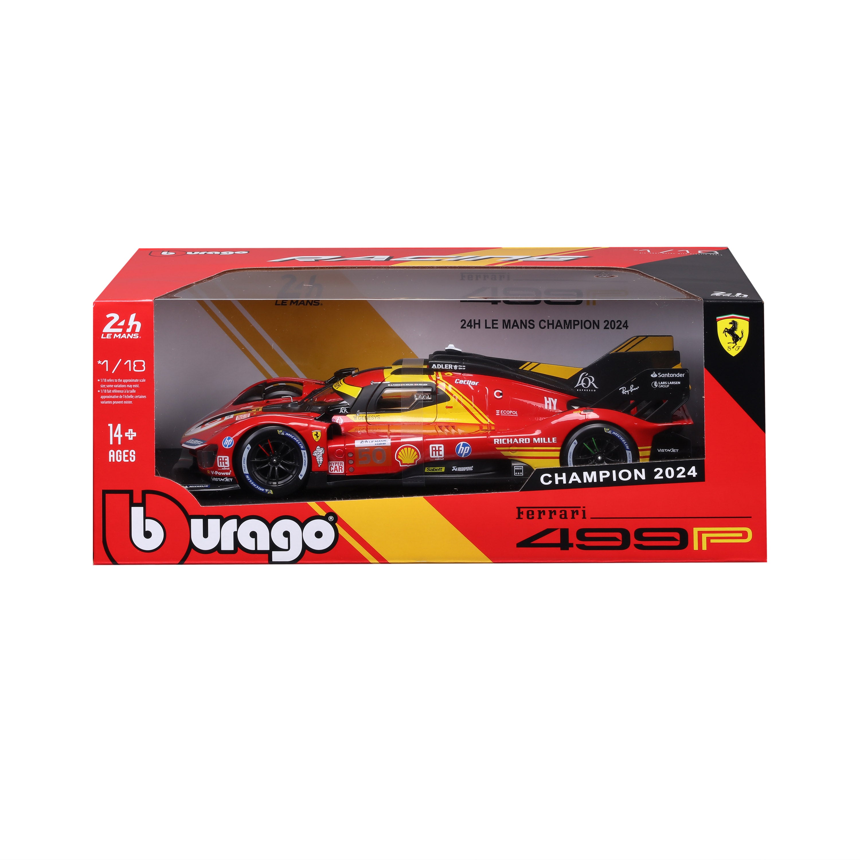 bburago-racing-ferrari-499p-lmh-nr-50-modellauto-1-18-le-mans-sieger image 2