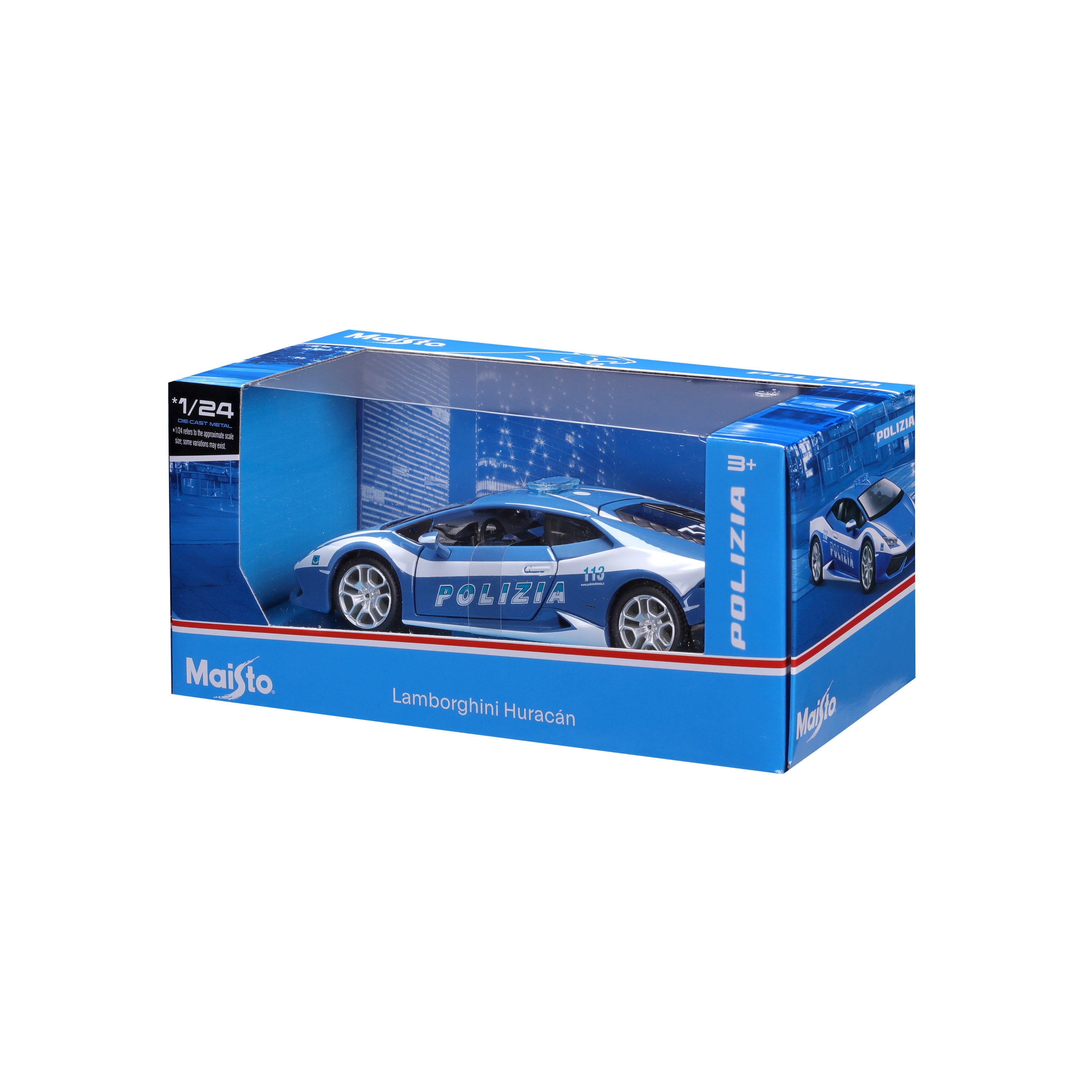 bburago-street-cars-lamborghini-hurac-n-police-modellauto-1-24 image 8