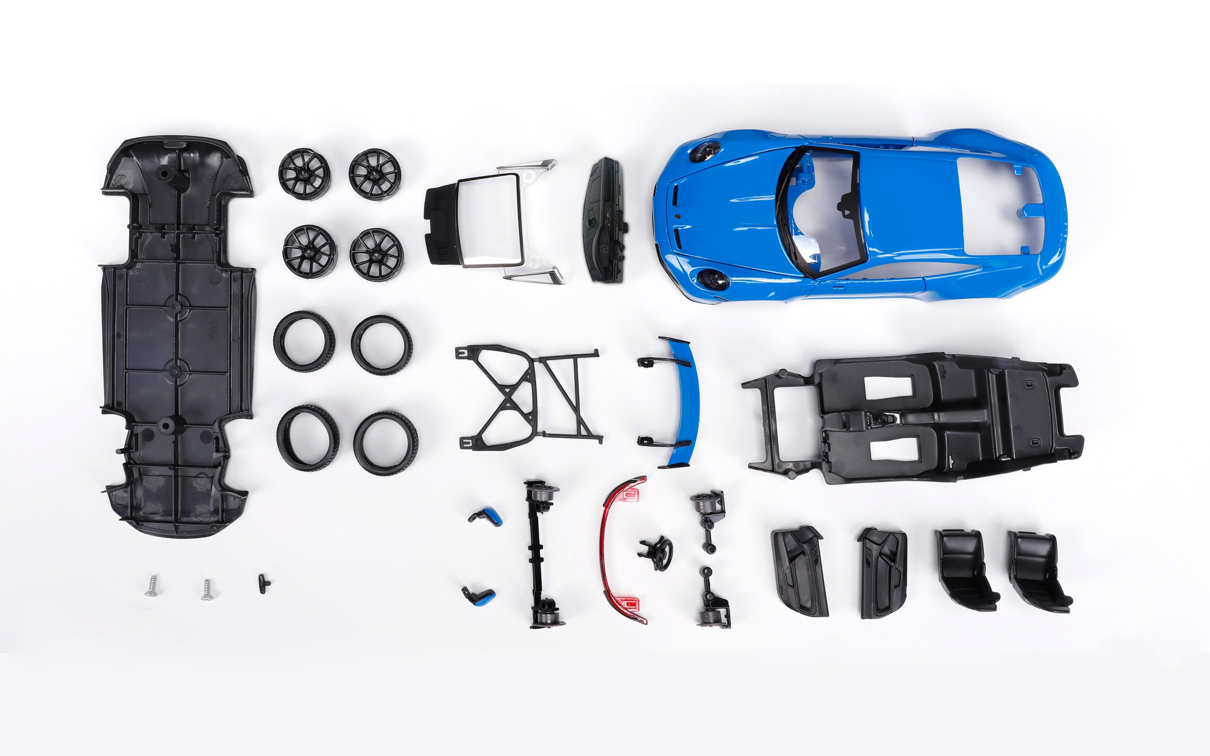bburago-model-kit-porsche-911-gt3-bausatz-1-24-28-teile image 8