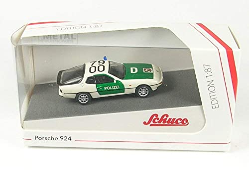 schuco-edition-porsche-924-polizei-modellauto-wei-gr-n-1-87 image 4