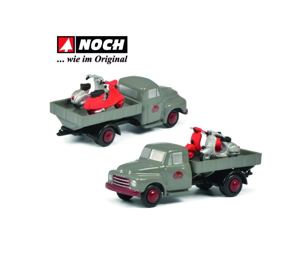 schuco-piccolo-opel-blitz-vespa-servico-modellauto-grau-limitiert image 1