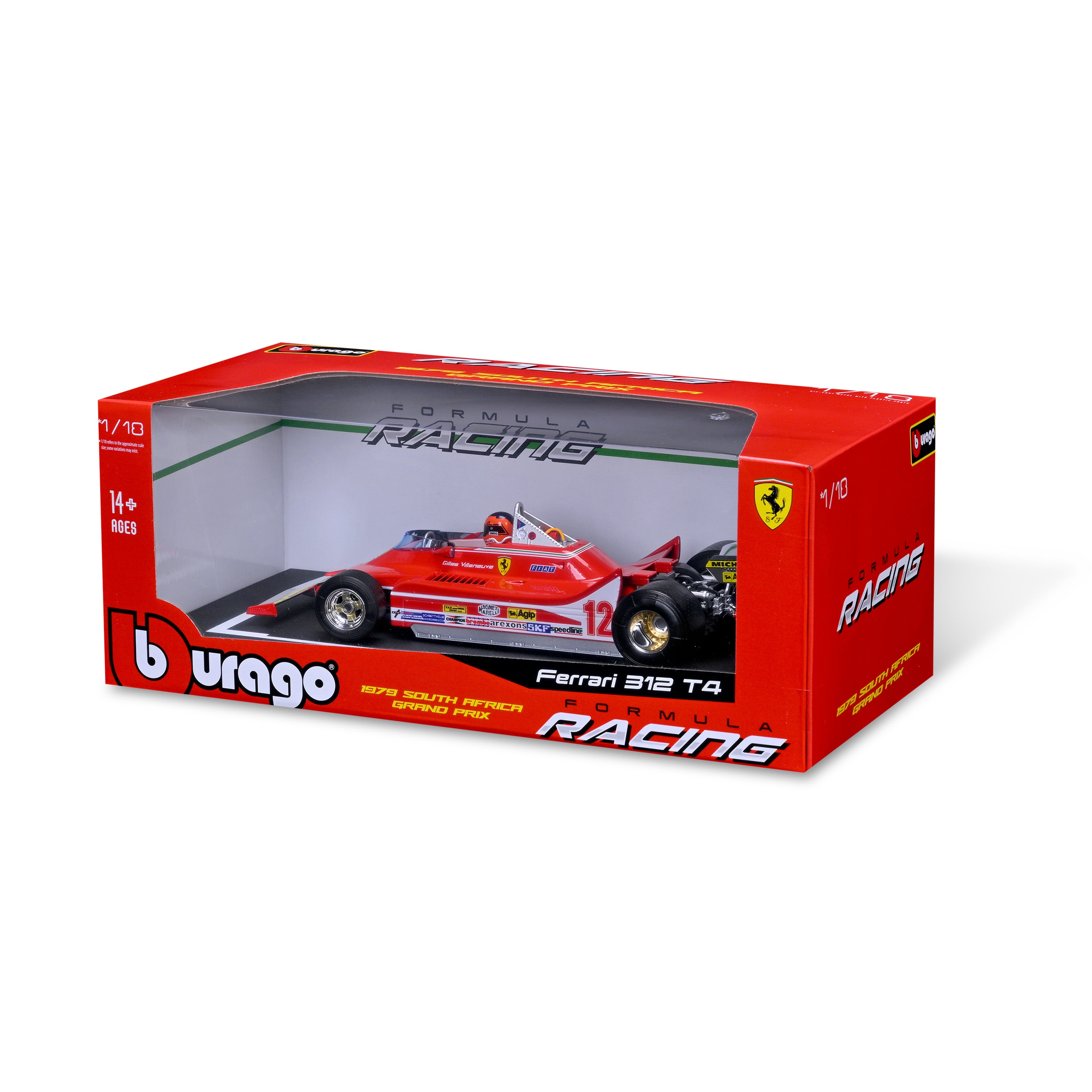 bburago-formula-1-ferrari-312-t4-villeneuve-modellauto-1-18-mit-fahrer image 2