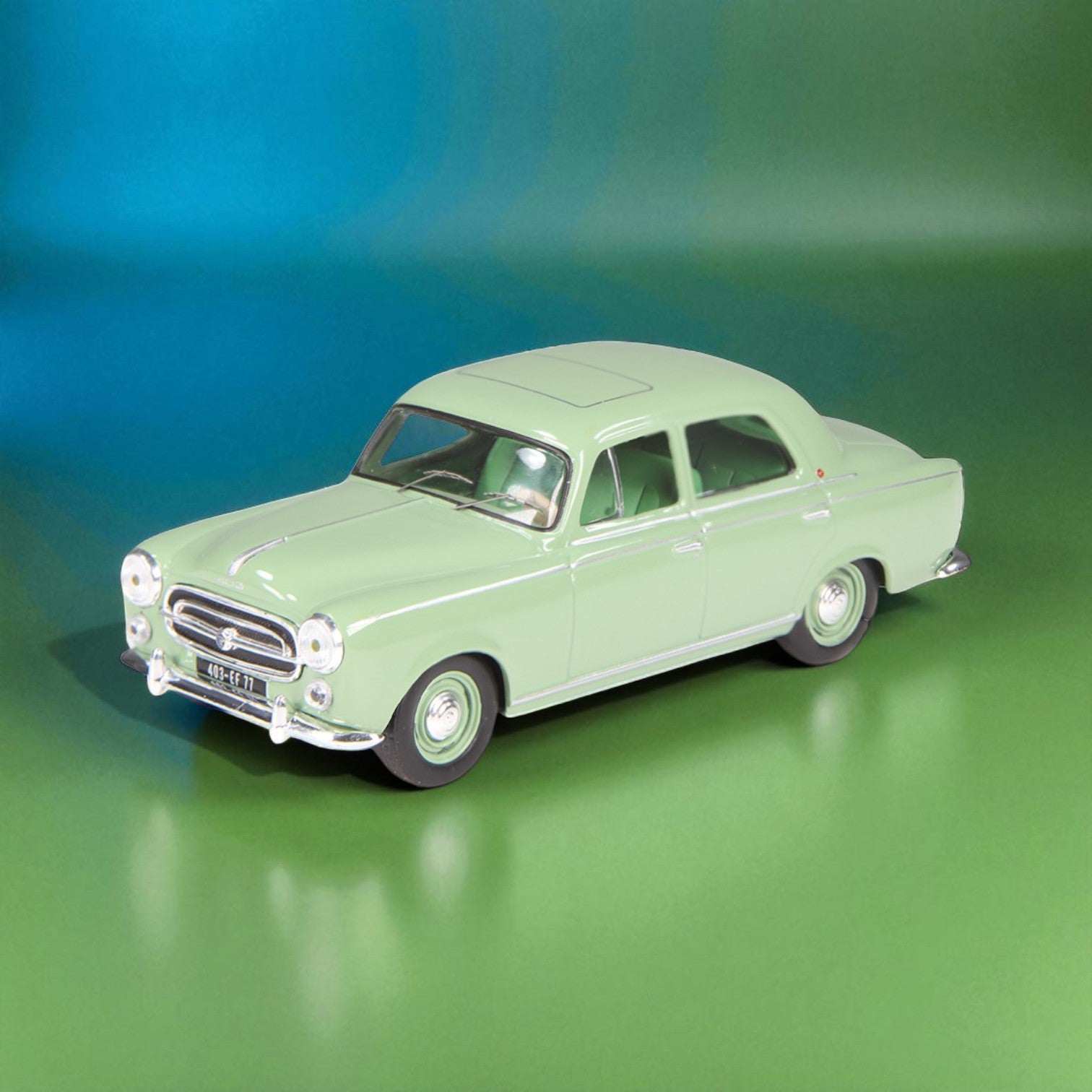 nzg-peugeot-403-oldtimer-modellauto-1-43-gr-n-limitiert-500 image 1