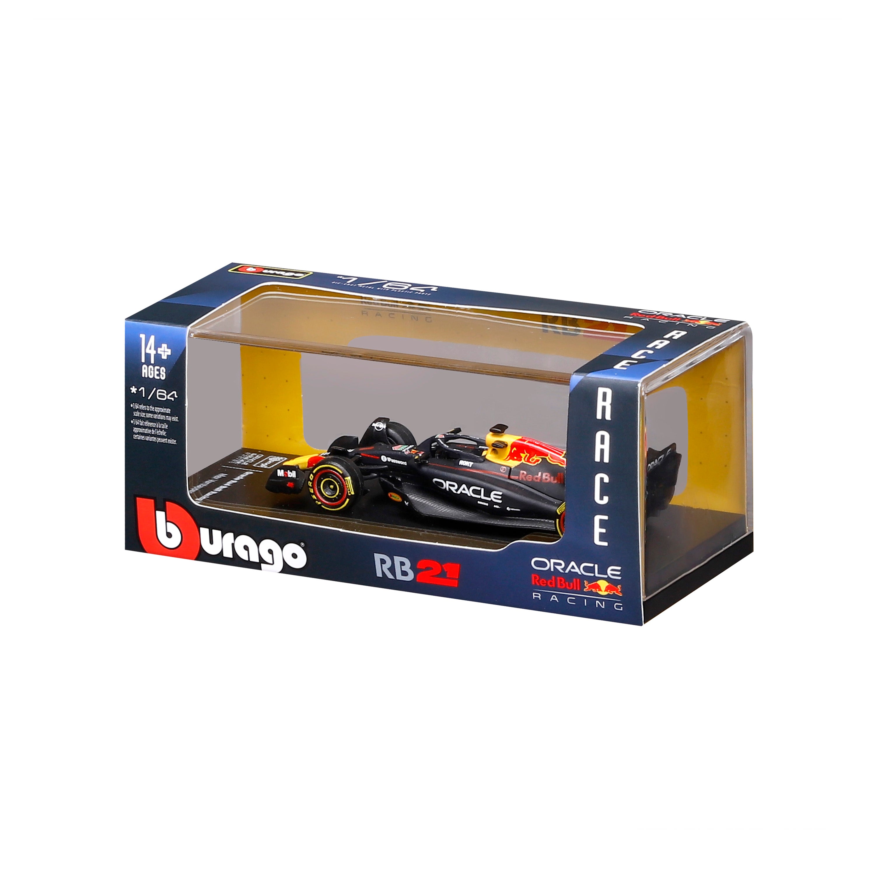 bburago-formula-1-red-bull-rb21-verstappen-1-64-modellauto-vitrine image 8