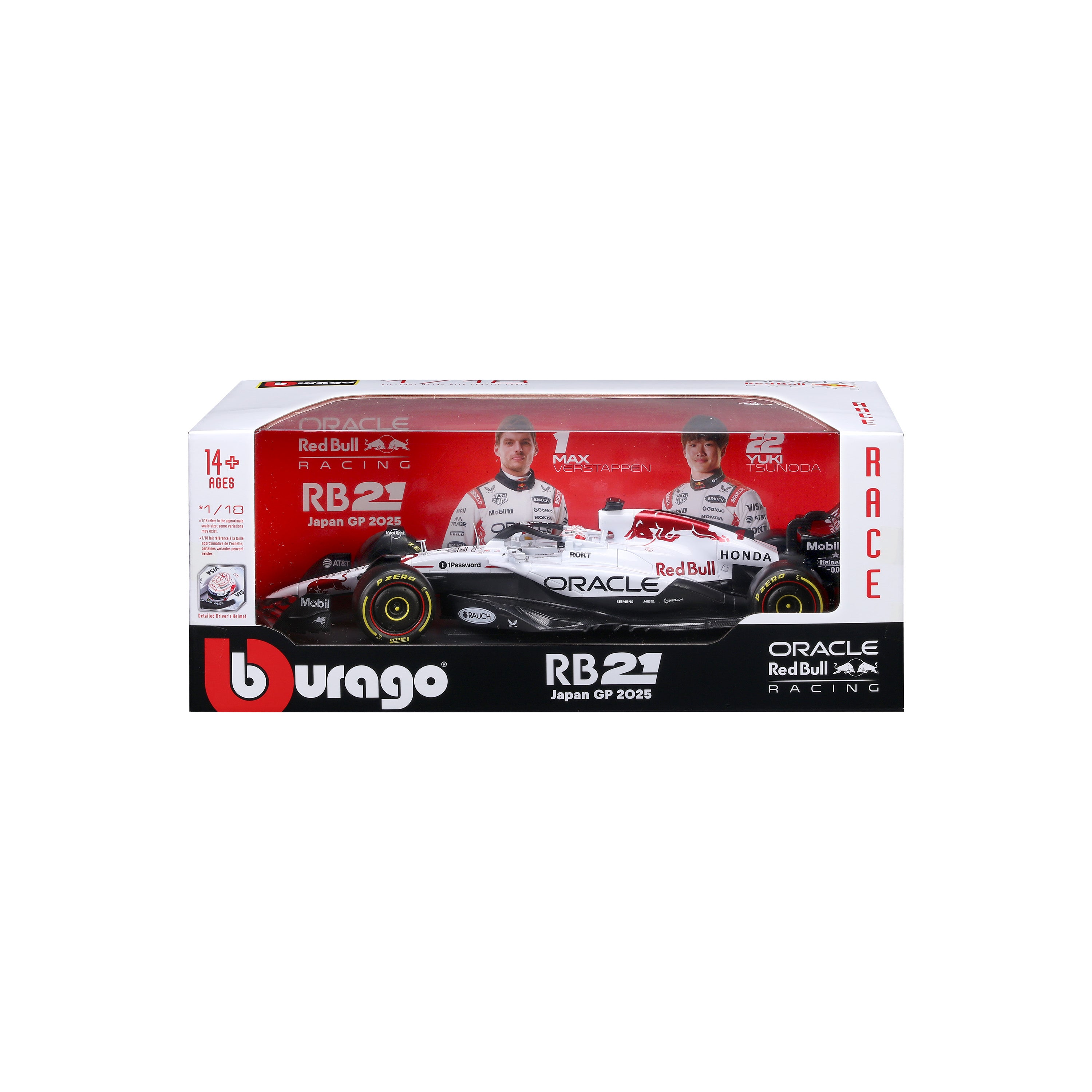 bburago-formula-1-red-bull-rb21-verstappen-japan-modellauto-1-18 image 7