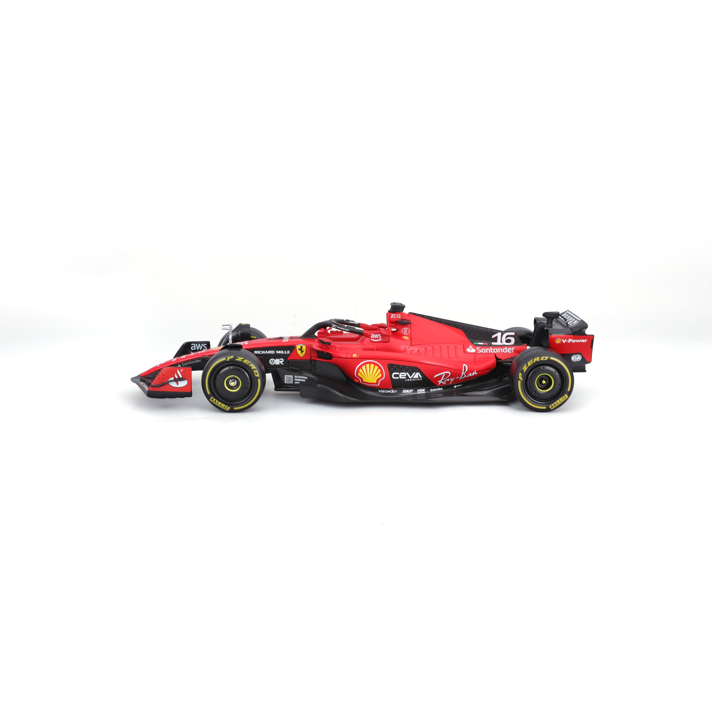 bburago-formula-1-ferrari-sf-23-leclerc-1-24-modellauto-mit-fahrer image 3