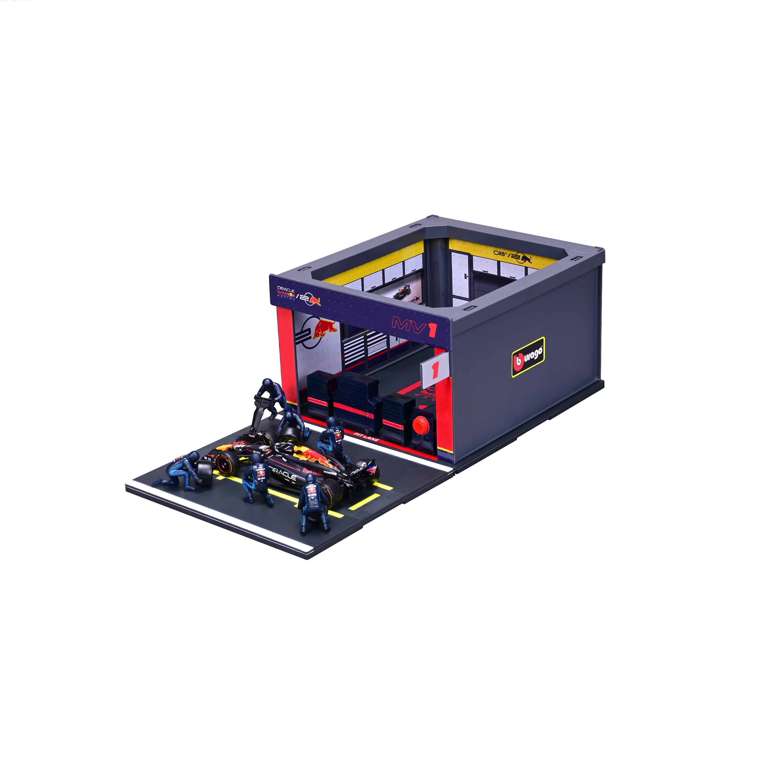 bburago-formula-1-red-bull-rb20-verstappen-boxenstopp-set-1-43-figuren image 4