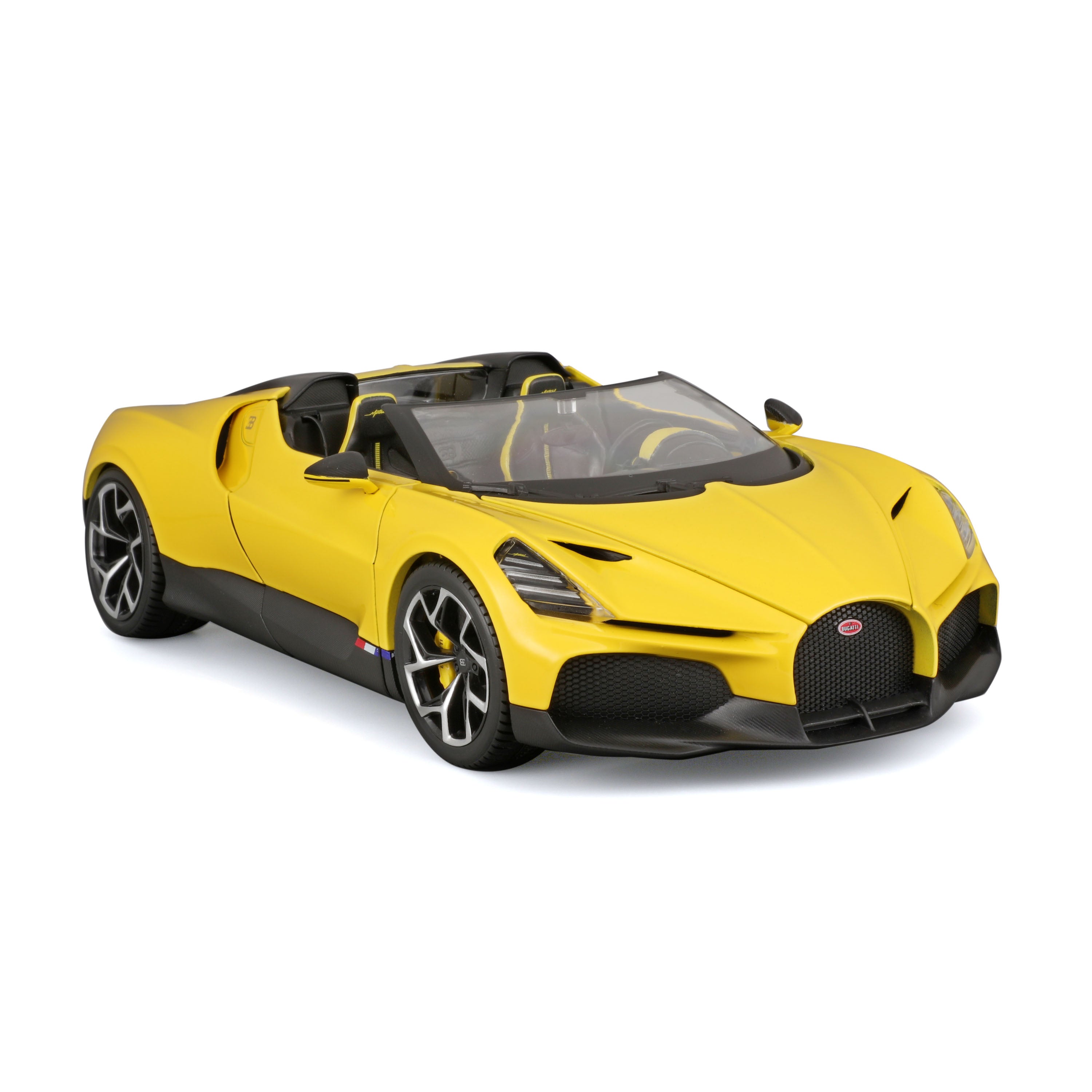 bburago-street-cars-bugatti-mistral-modellauto-1-18-gelb image 6