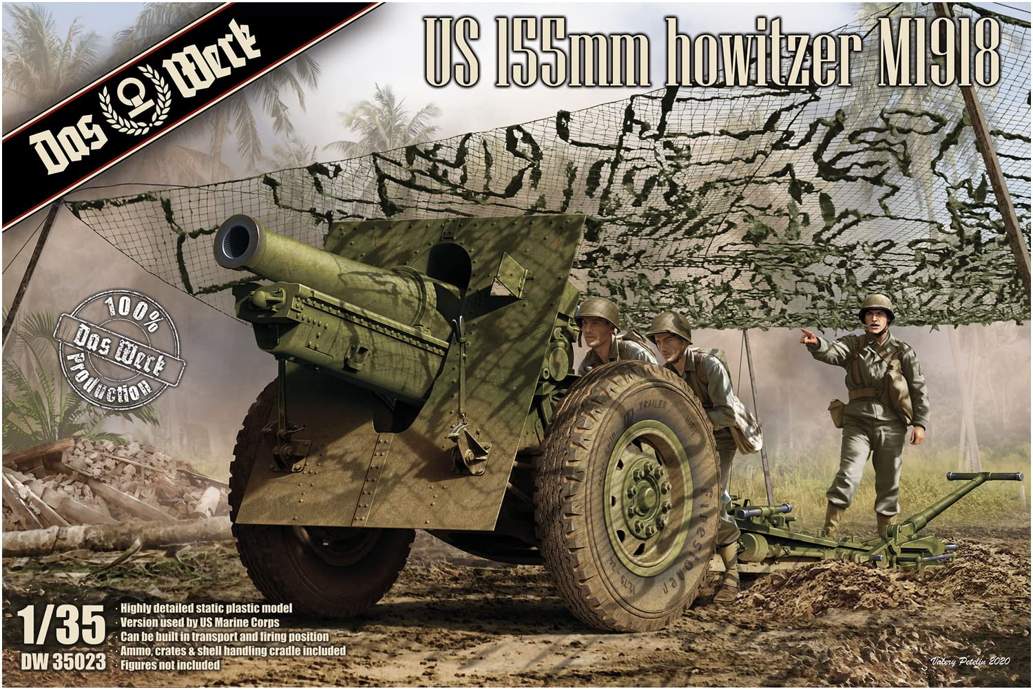 das-werk-dw35023-us-155mm-howitzer-m1918-1-35-modellbausatz image 7