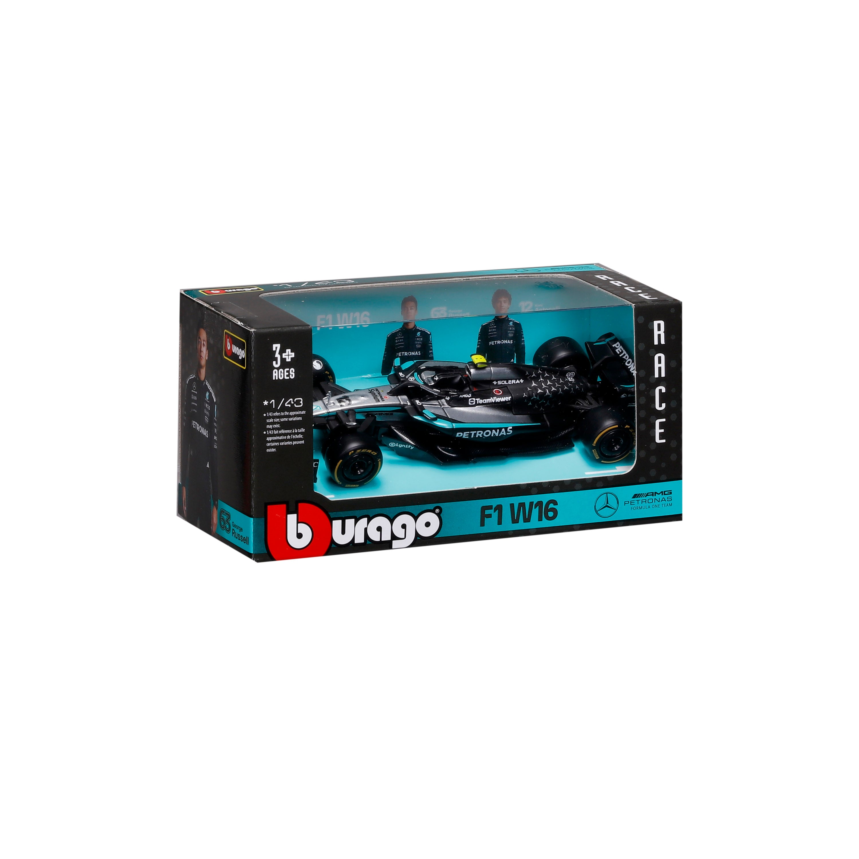 bburago-f1-mercedes-amg-w16-12-modellauto-1-43-antonelli image 2