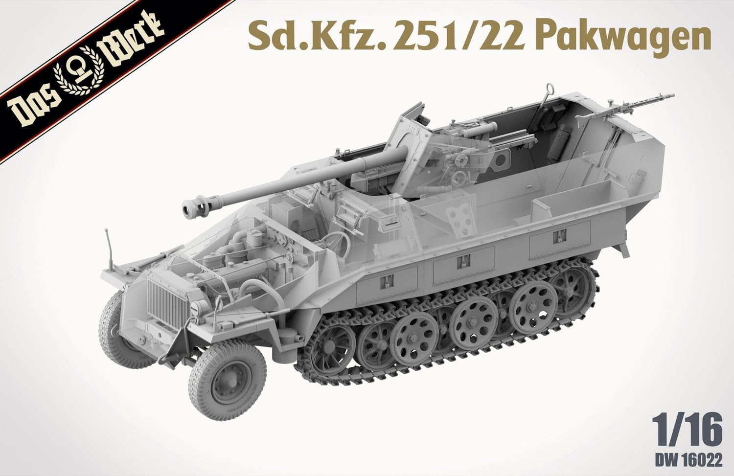 das-werk-dw16022-sd-kfz-251-22-ausf-d-modellbausatz-1-16-pakwagen image 8